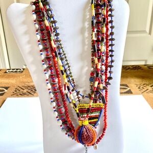 7 EAST AFRICAN NECKLACES - SOLD TOGETHER